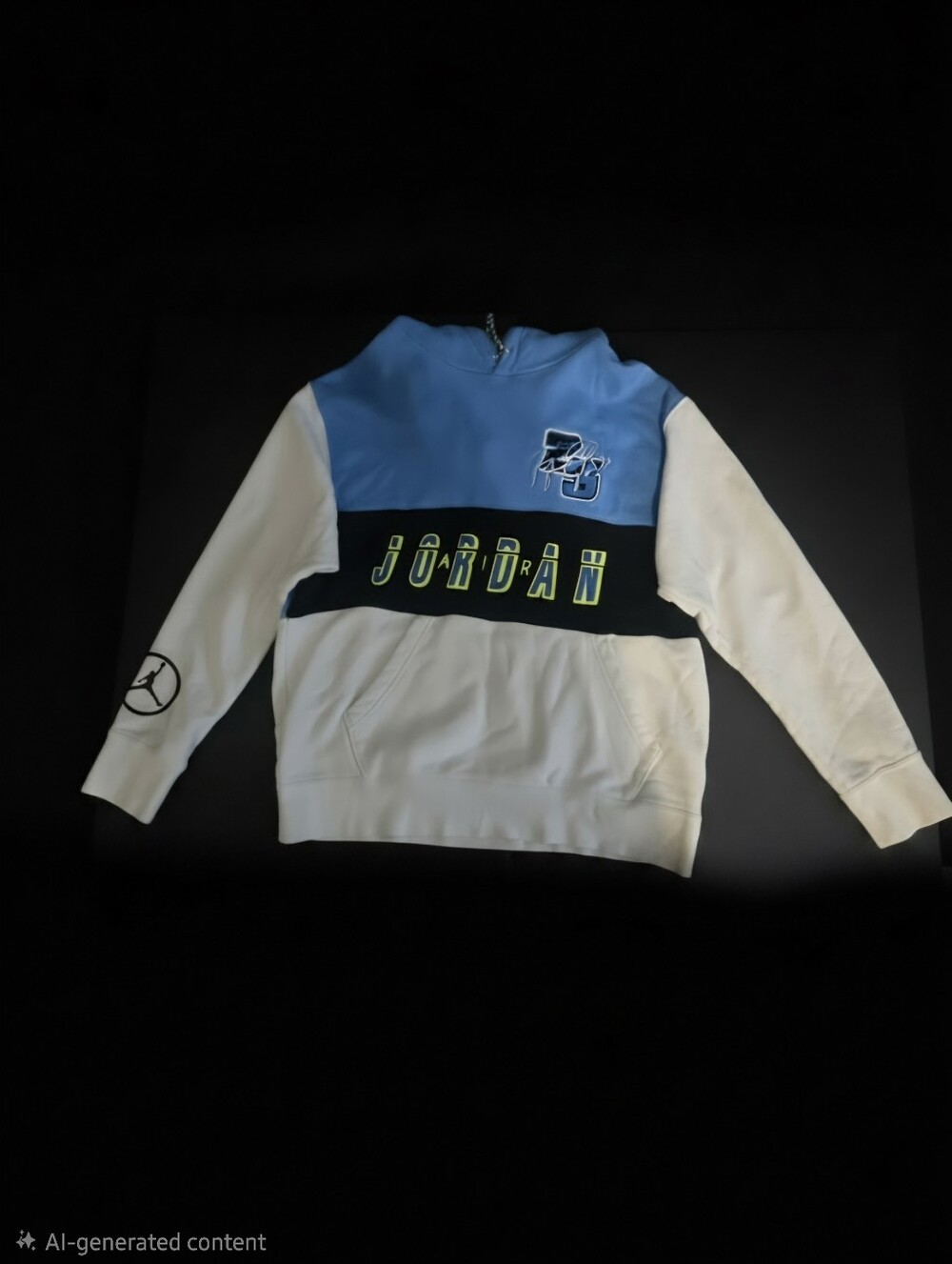 Men's Jordan Brand Pullover Hoodie - Blue & White